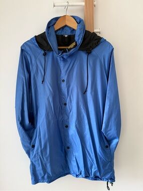 Vintage Kanuk Lightweight Blue Hooded Windbreaker Jacket